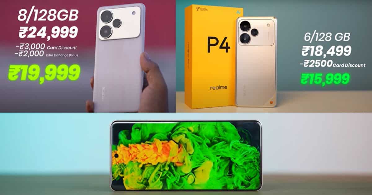 Realme P4 Series launch in India – Realme P4 and Realme P4 Pro 5G with 7,000mAh battery, AMOLED display, powerful cameras and latest offers.