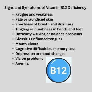 Vitamin B12 की कमी के लक्षण