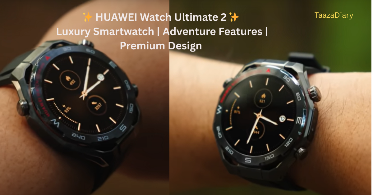 HUAWEI Watch Ultimate 2 premium smartwatch with luxury design and adventure features