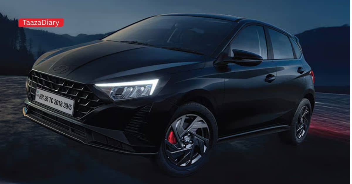 Hyundai i20 Knight Edition Black Theme Design with Premium Features