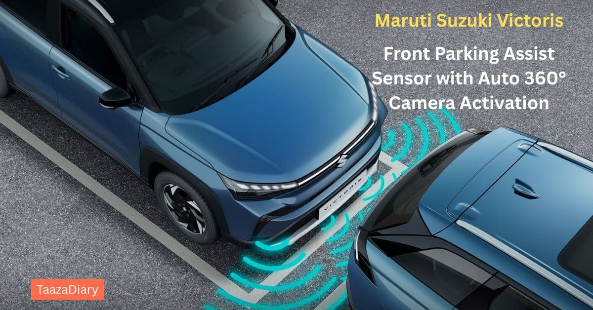 Maruti Suzuki Victoris Navigate with flawless precision as Front Parking Assist Sensors and 360° Camera Activation work in unison to give you total command of your space.