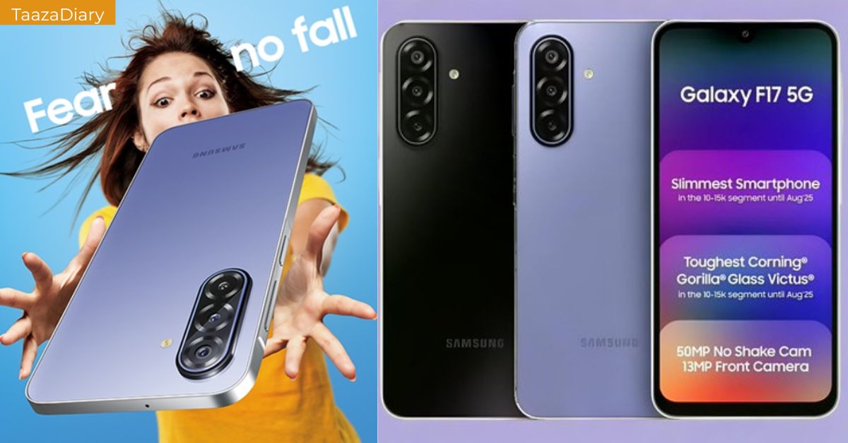 Samsung Galaxy F17 5G Neo Black and Violet Pop color variants