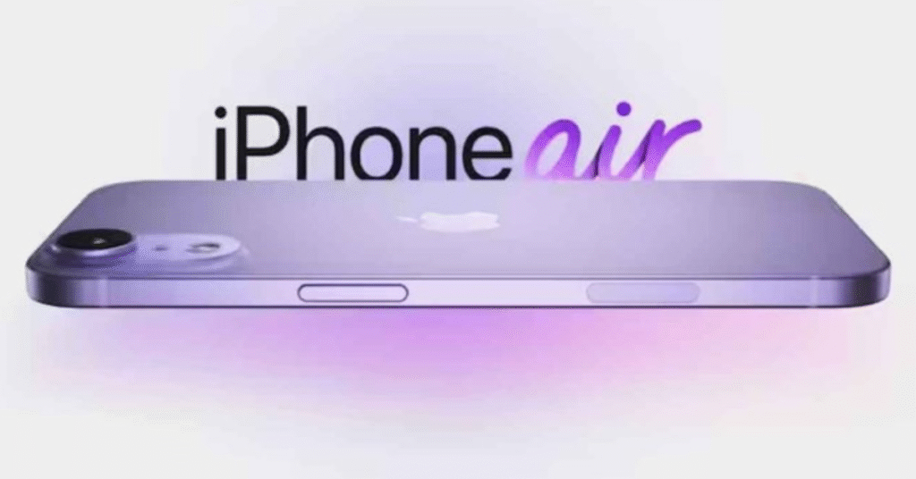 iPhone 17 Air concept image showing ultra-thin design