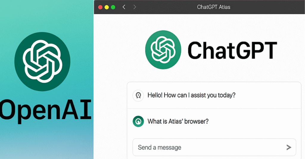 ChatGPT Atlas AI Browser Interface on MacOS – OpenAI’s Chrome Competitor