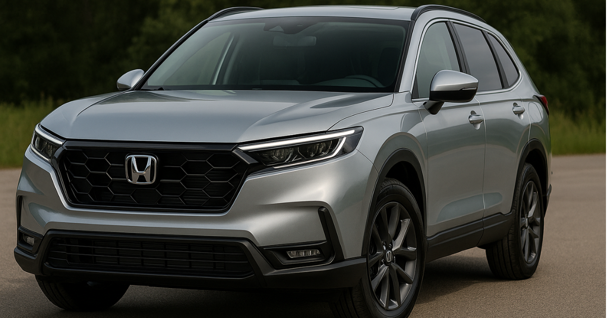 Honda CR-V 2025 Front Look with New Hybrid Design and LED Headlights