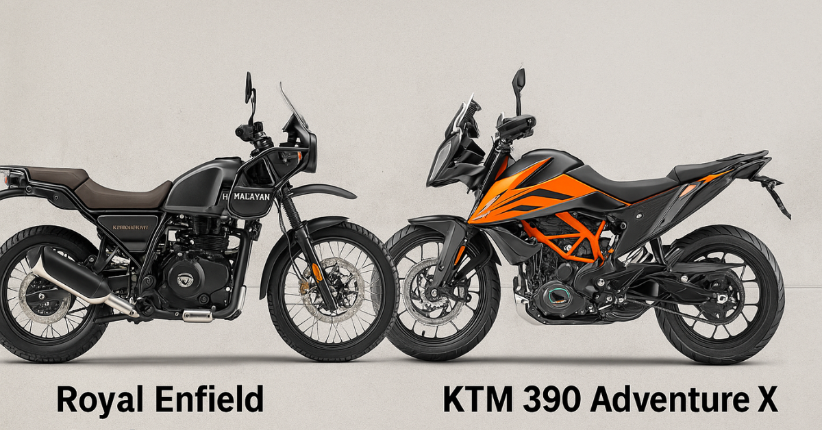 Royal Enfield Himalayan 450 and KTM 390 Adventure X comparison after GST 2.0 price change