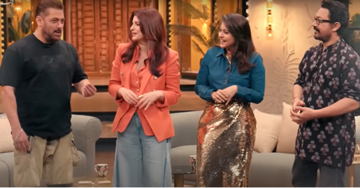 Salman Khan and Aamir Khan Kajol के शो Two Much में age gap पर चर्चा करते हुए
