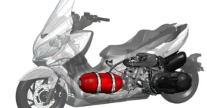 Suzuki Burgman Hydrogen Scooter 2025 with 200KM range and futuristic design
