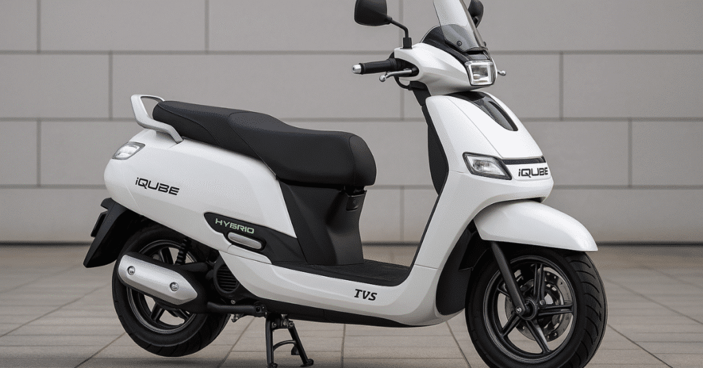 TVS iQube Hybrid Scooter 2025 – Dual Power Petrol Electric Model with 215KM Range