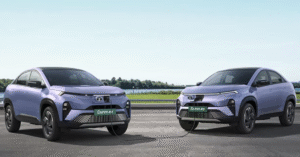 Tata Curvv EV electric SUV with futuristic design and 450km range