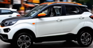 Tata Nano Electric 2025 का फ्रंट व्यू — बजट इलेक्ट्रिक हैचबैक