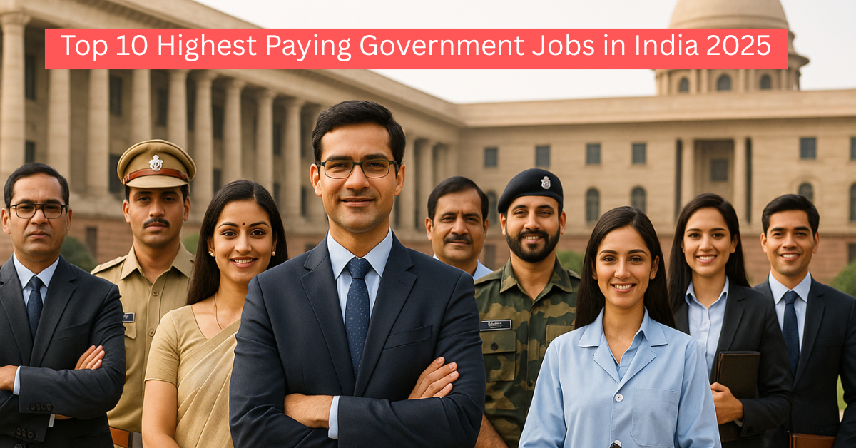 Top 10 Highest Paying Government Jobs in India 2025