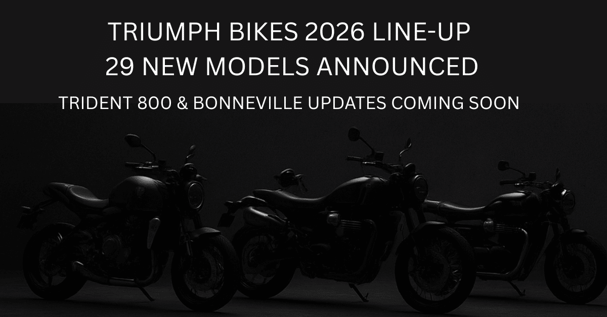 Triumph bikes 2026 line-up teaser with new models and Bonneville updates