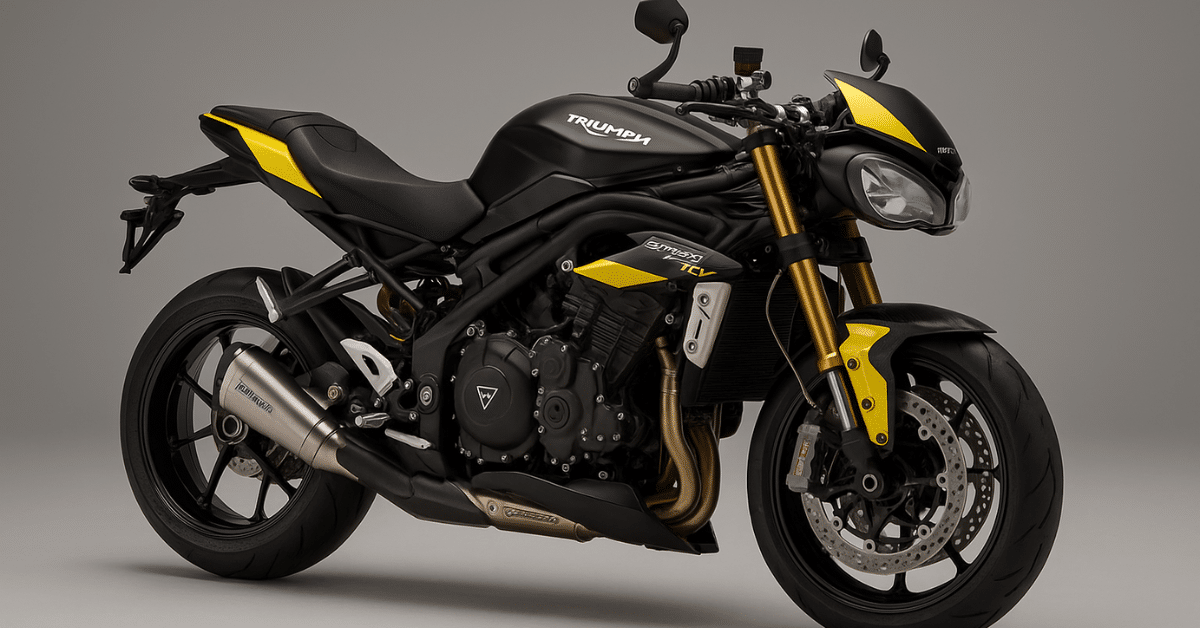 Triumph Speed Triple RX Limited Edition Black and Yellow Superbike with Akrapovic Exhaust