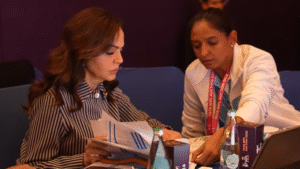 WPL 2026 Auction stage with team representatives during bidding