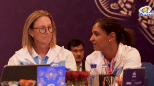 WPL 2026 Auction stage with team representatives during bidding