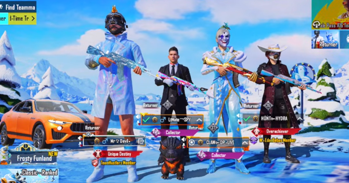 BGMI 4.1 Update Frosty Funland Winter Mode Image