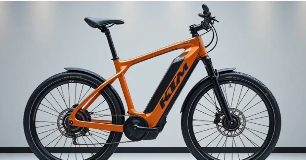 KTM Electric Cycle 2025 model with alloy frame, LED headlight and digital display