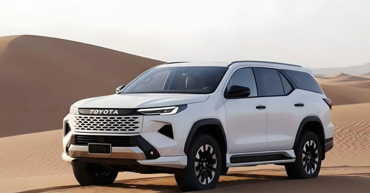 New 2026 Toyota Fortuner new model exterior design front view