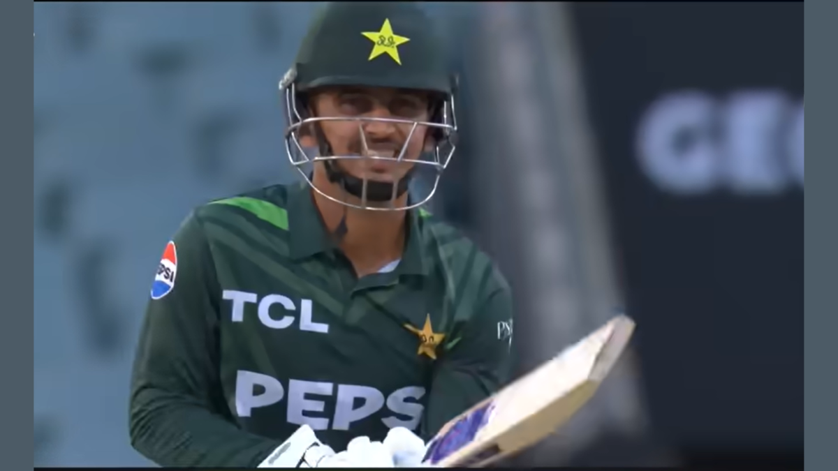 Saim Ayub batting during Pakistan vs Sri Lanka T20 match