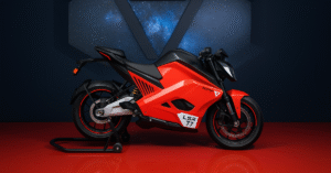 TVS backed EV startup Ultraviolette electric bike with futuristic design