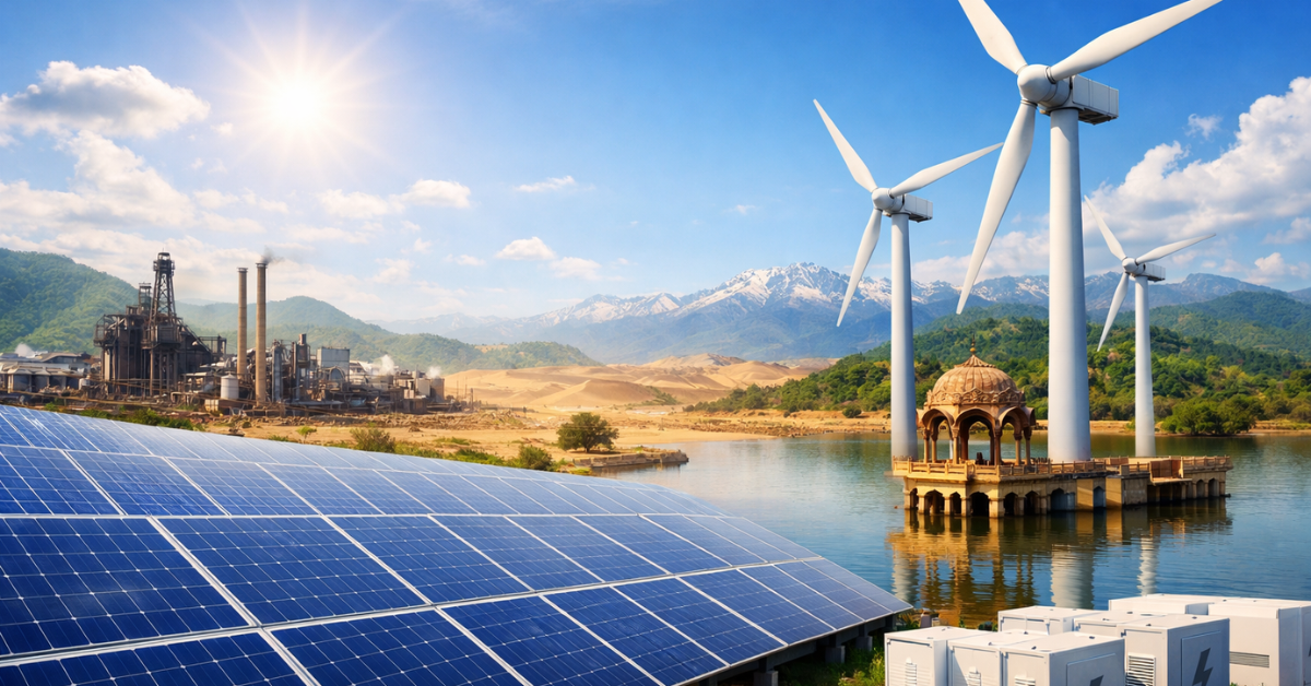 ArcelorMittal green energy projects India के तहत सोलर और विंड पावर प्लांट