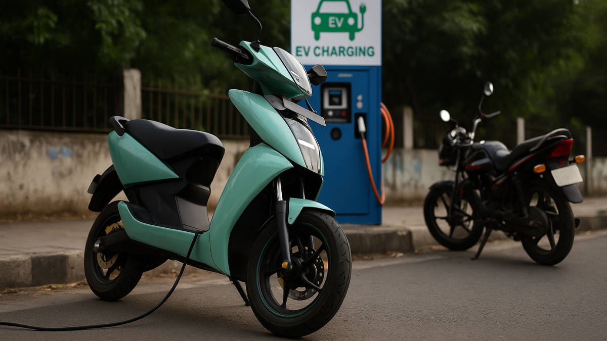 India electric 2 wheeler market slowdown charging issue
