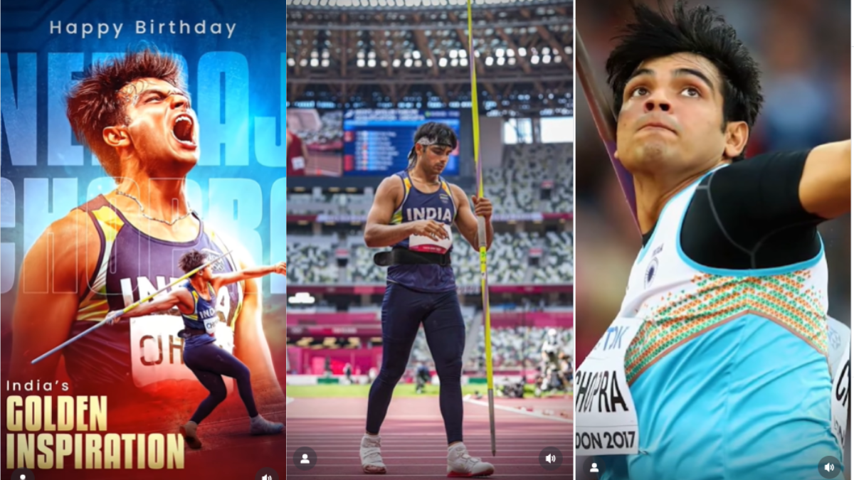 Golden Boy Neeraj Chopra celebrating his 28th birthday