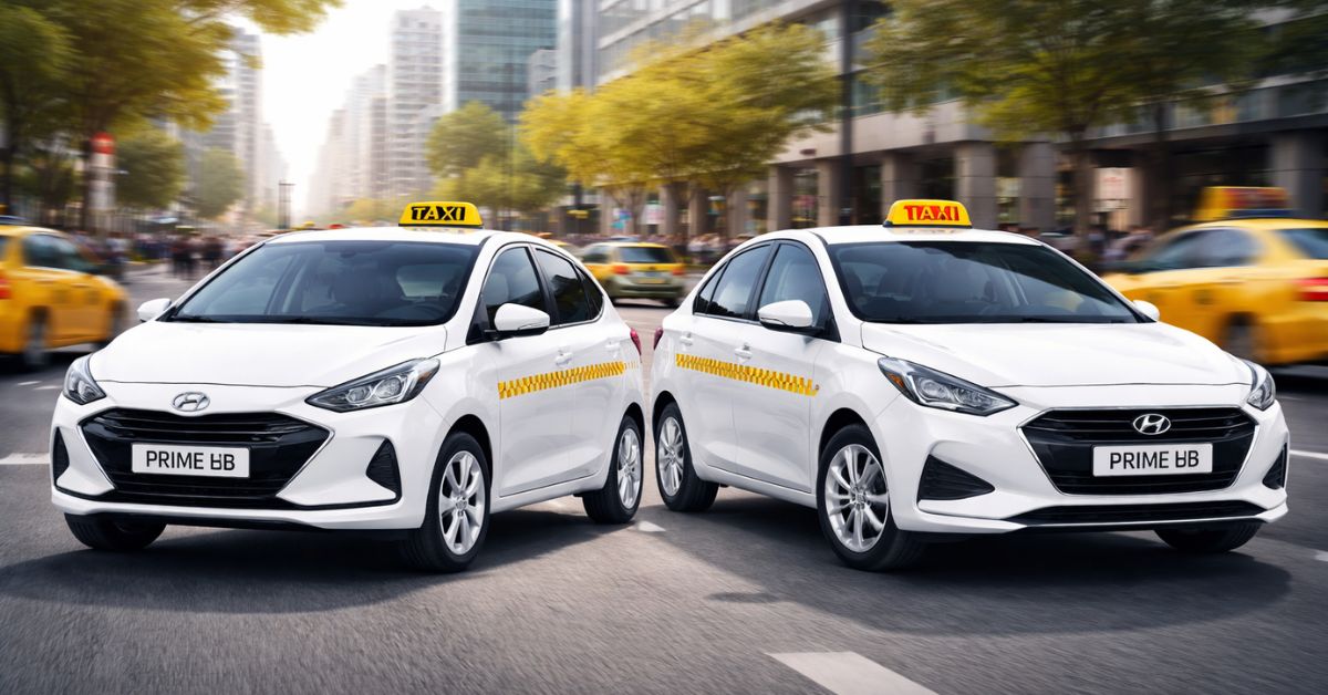 Hyundai Prime Taxi range in India hatchback and sedan taxi models