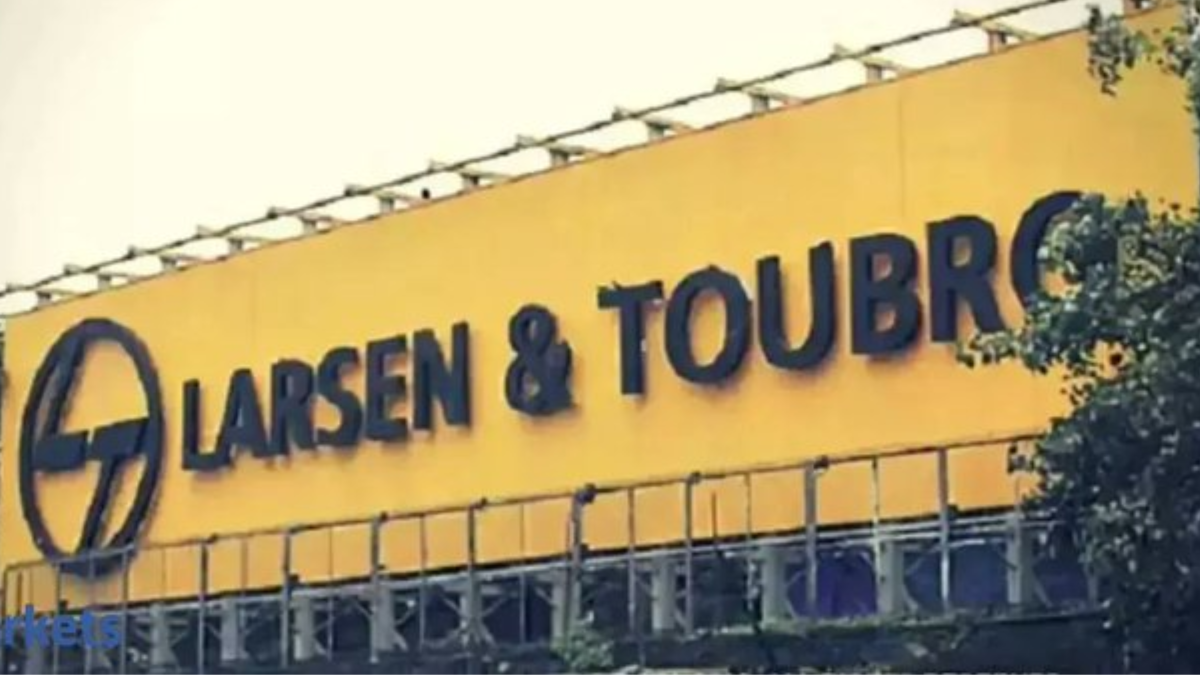 l&t share price live chart on stock market screen