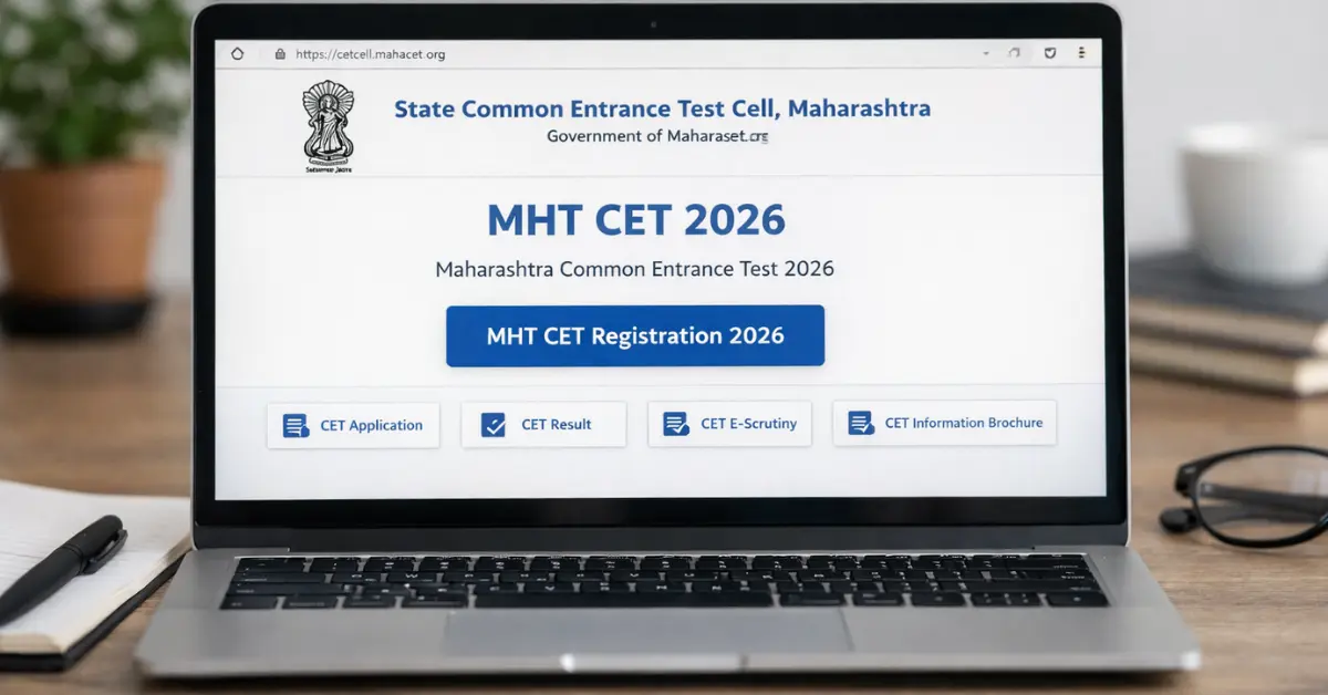 MHT CET Registration 2026 शुरू, PCM-PCB आवेदन 12 फरवरी तक