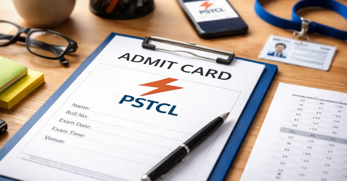 PSTCL Admit Card 2026 official notice for CBT exam