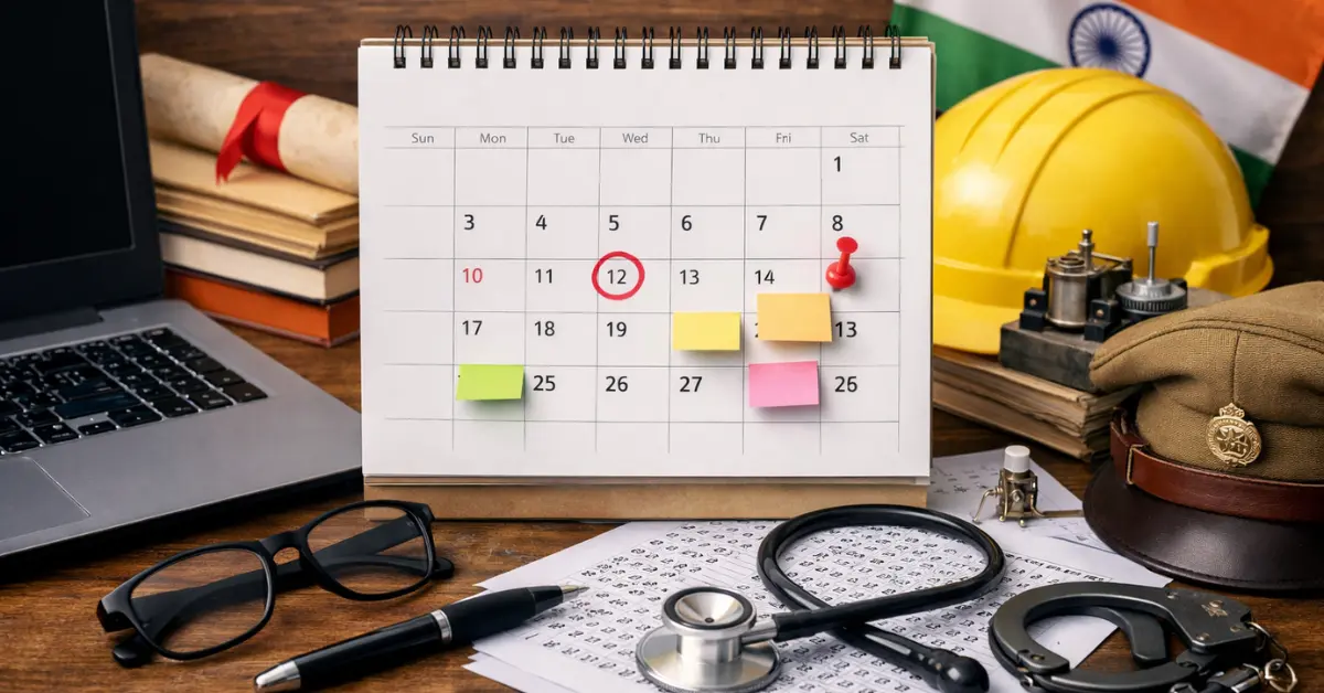 SSC Exam Calendar 2026-27 exam dates for CGL JE CHSL