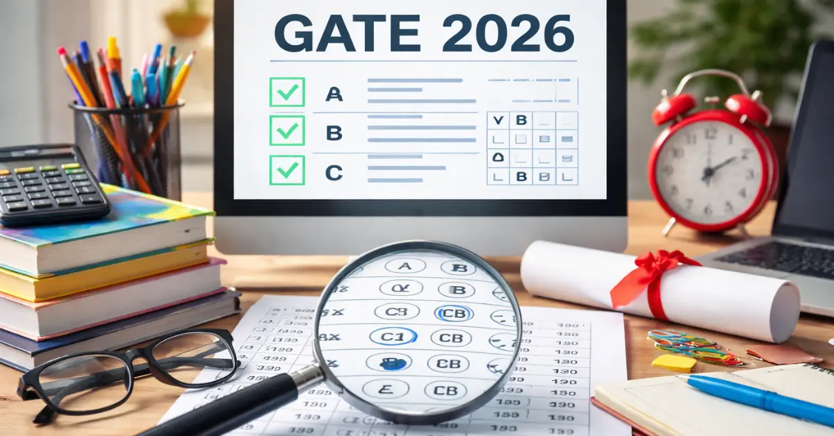 GATE 2026 Exam Answer Key जारी, Response Sheet लिंक सक्रिय
