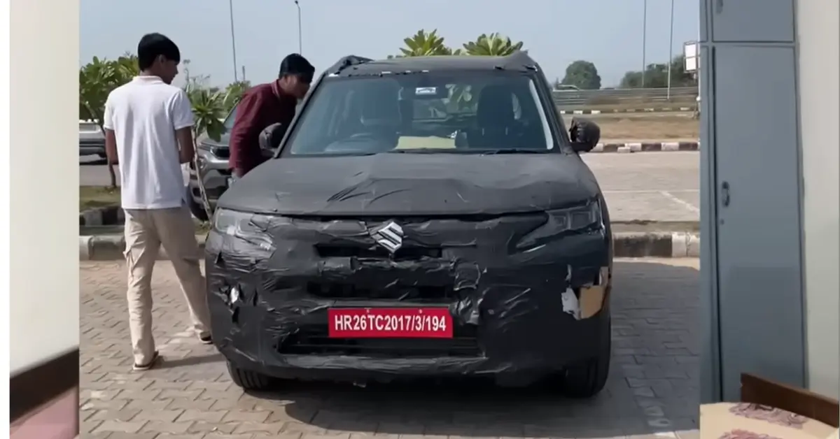 Maruti Suzuki Brezza Facelift Spotted With 6-Speed Manual