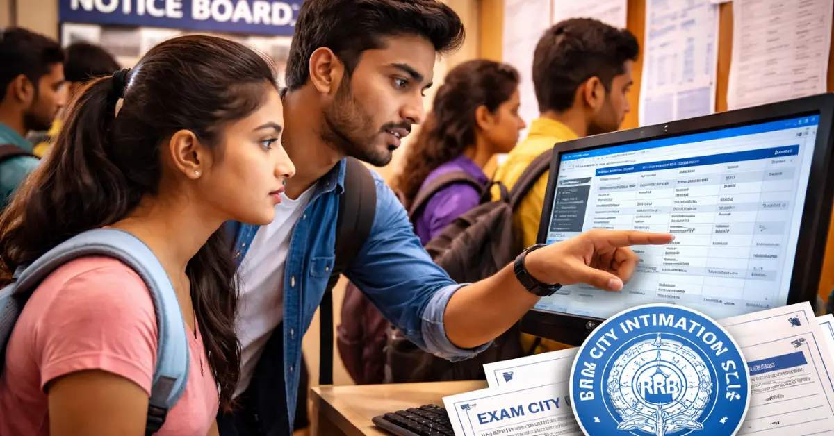 RRB Section Controller City Intimation Slip 2026 जारी, ऐसे करें चेक