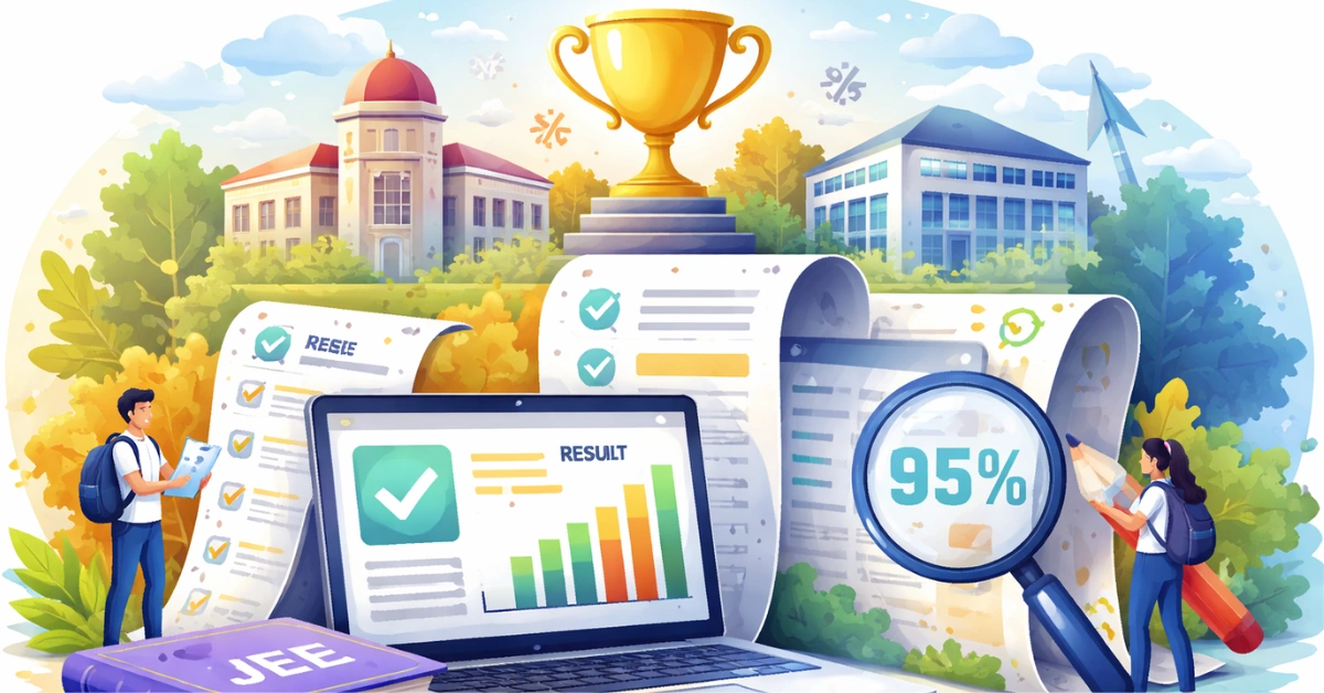 JEE Main Result 2026: Raw Score vs Percentile समझें